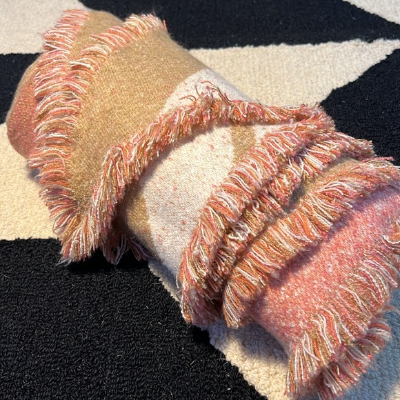 Warm Pink/Tan Scarf - Picture 2 of 3